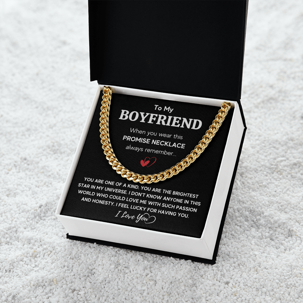 TO MY BOYFRIEND UNIVERSE CUBAN LINK CHAIN
