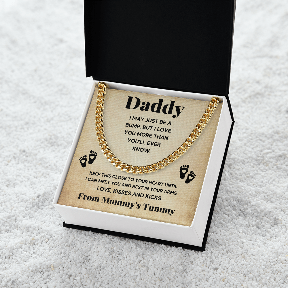 TO MY DADDY BUMP CUBAN LINK CHAIN