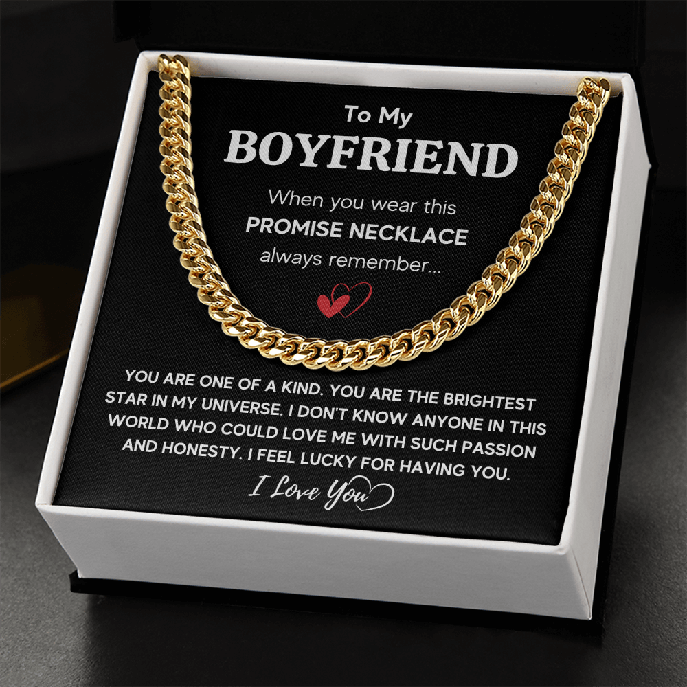 TO MY BOYFRIEND UNIVERSE CUBAN LINK CHAIN