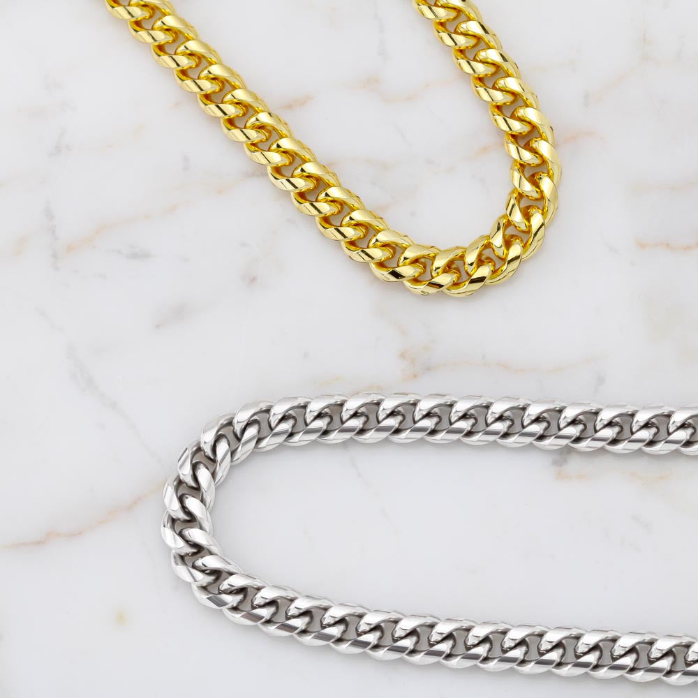 TO MY MAN ALL MY LASTS CUBAN LINK CHAIN