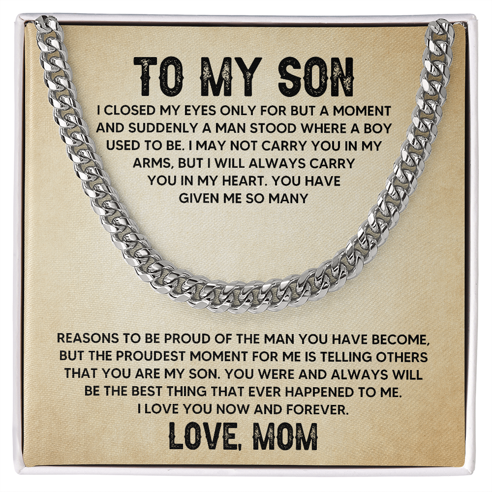 [Almost Sold Out] To My Son - My Pride- Cuban Link Chain