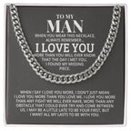 TO MY MAN ALL MY LASTS CUBAN LINK CHAIN