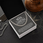 TO MY MAN ALL MY LASTS CUBAN LINK CHAIN