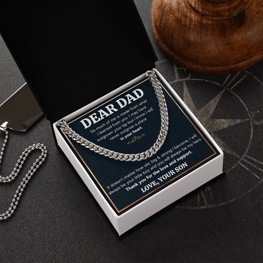 TO MY DAD OUTGROWN CUBAN LINK CHAIN
