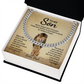 TO MY SON OLD LION CUBAN LINK CHAIN