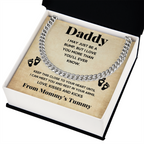 TO MY DADDY BUMP CUBAN LINK CHAIN