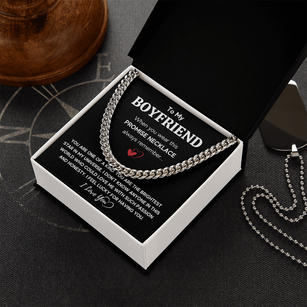 TO MY BOYFRIEND UNIVERSE CUBAN LINK CHAIN