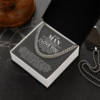 TO MY MAN ALL MY LASTS CUBAN LINK CHAIN