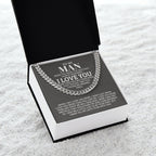 TO MY MAN ALL MY LASTS CUBAN LINK CHAIN