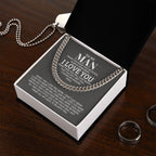 TO MY MAN ALL MY LASTS CUBAN LINK CHAIN