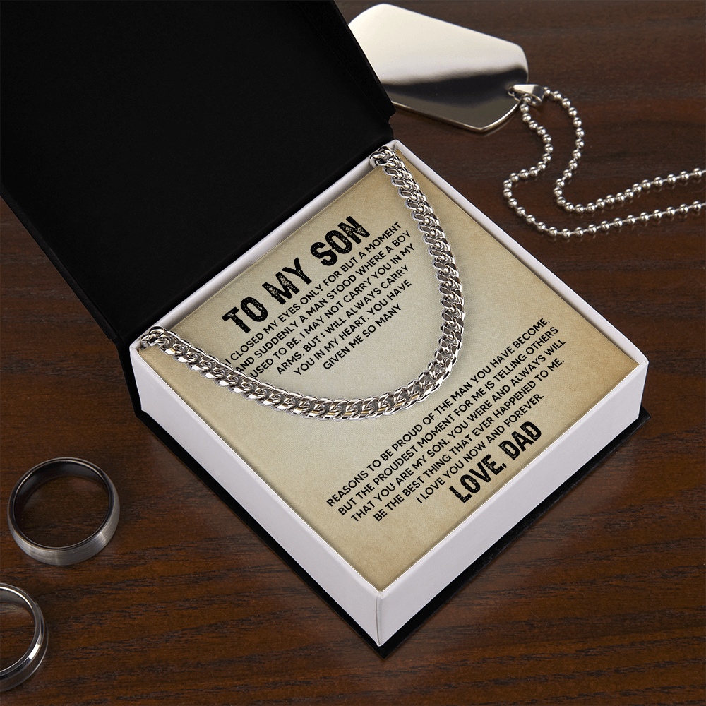 [Almost Sold Out] To My Son - Carry You - Cuban Link Chain