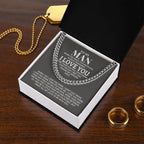 TO MY MAN ALL MY LASTS CUBAN LINK CHAIN