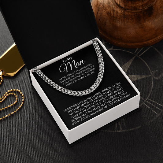 My Man - Better Person - Cuban Link Chain