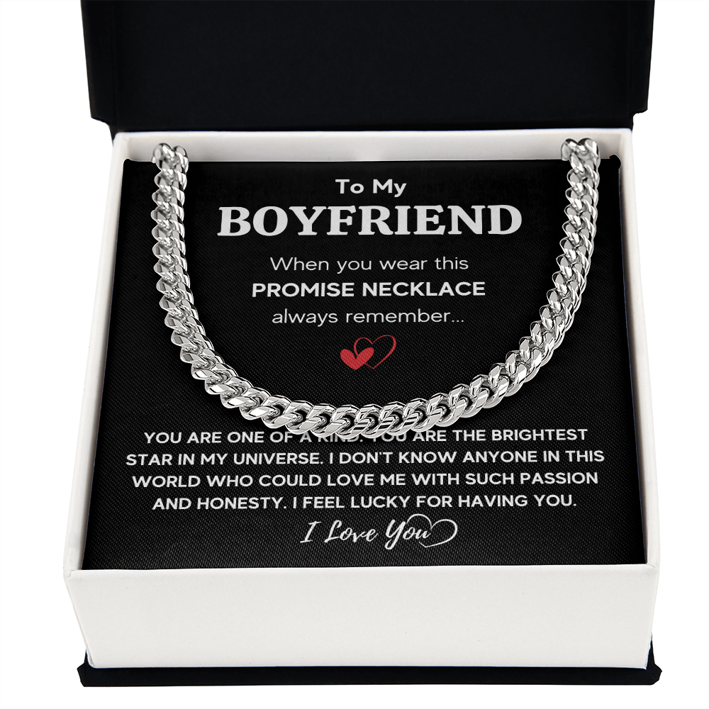 TO MY BOYFRIEND UNIVERSE CUBAN LINK CHAIN