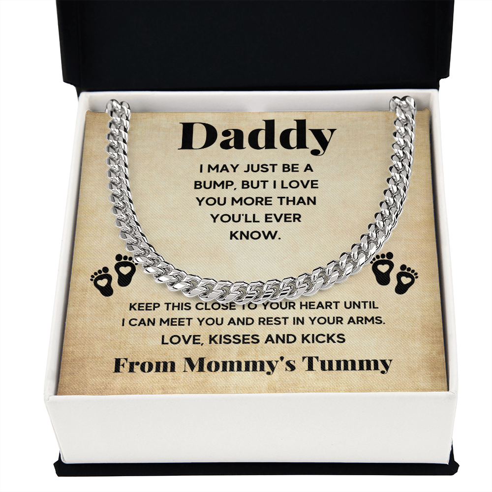 TO MY DADDY BUMP CUBAN LINK CHAIN