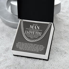 TO MY MAN ALL MY LASTS CUBAN LINK CHAIN