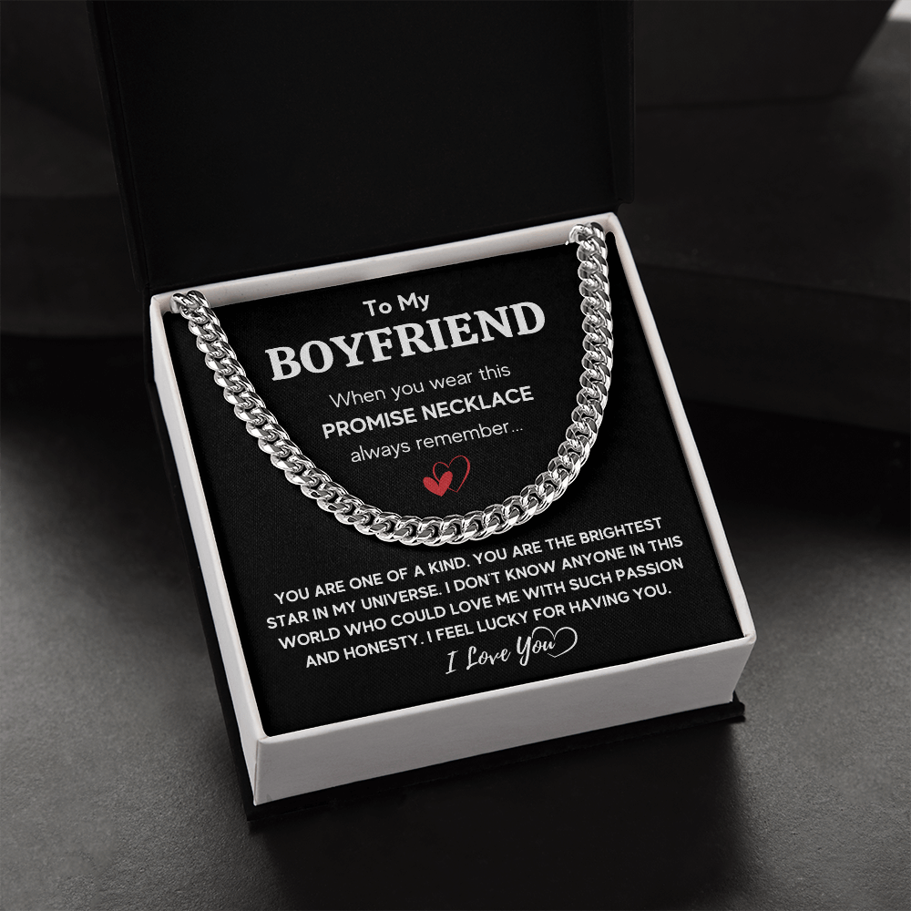 TO MY BOYFRIEND UNIVERSE CUBAN LINK CHAIN