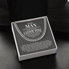 TO MY MAN ALL MY LASTS CUBAN LINK CHAIN