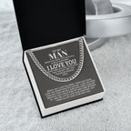 TO MY MAN ALL MY LASTS CUBAN LINK CHAIN