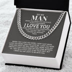 TO MY MAN ALL MY LASTS CUBAN LINK CHAIN