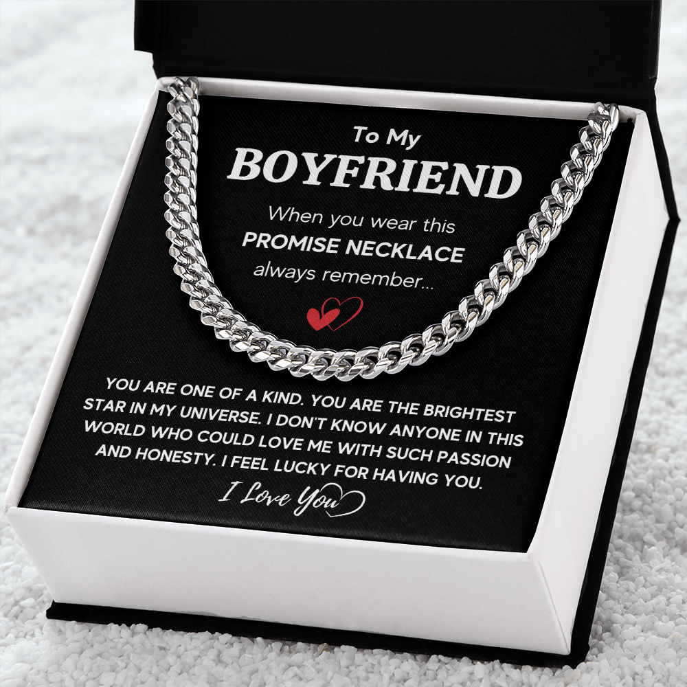 TO MY BOYFRIEND UNIVERSE CUBAN LINK CHAIN