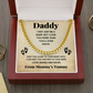 TO MY DADDY BUMP CUBAN LINK CHAIN