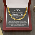 TO MY MAN ALL MY LASTS CUBAN LINK CHAIN