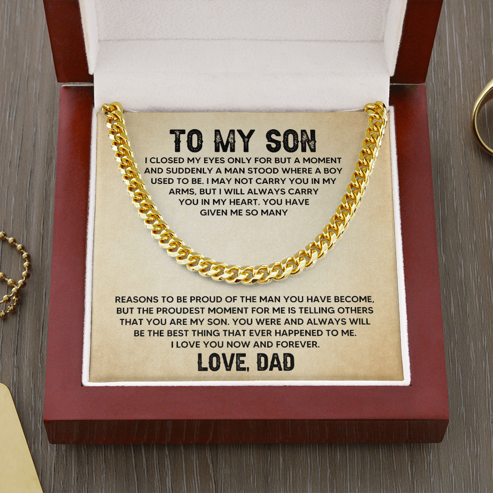 [Almost Sold Out] To My Son - Carry You - Cuban Link Chain