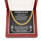 TO MY STEP DAD CUBAN LINK CHAIN
