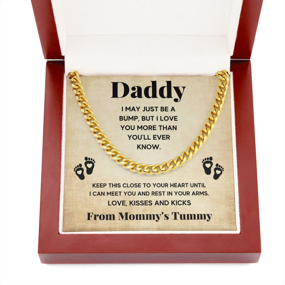 TO MY DADDY BUMP CUBAN LINK CHAIN
