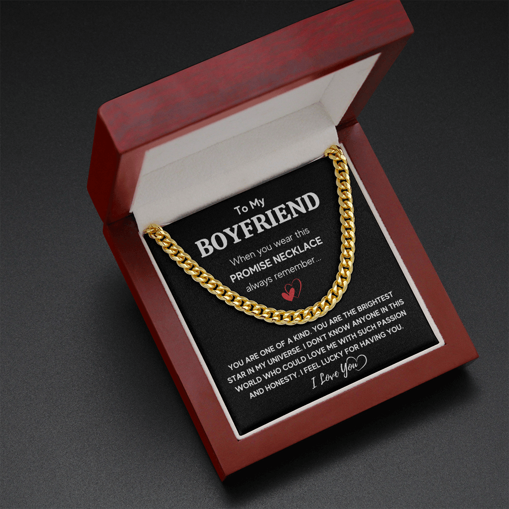 TO MY BOYFRIEND UNIVERSE CUBAN LINK CHAIN