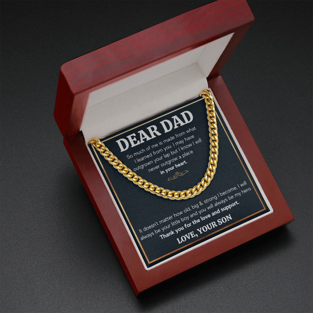 TO MY DAD OUTGROWN CUBAN LINK CHAIN