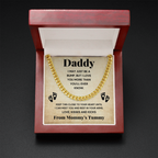 TO MY DADDY BUMP CUBAN LINK CHAIN