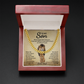 TO MY SON OLD LION CUBAN LINK CHAIN