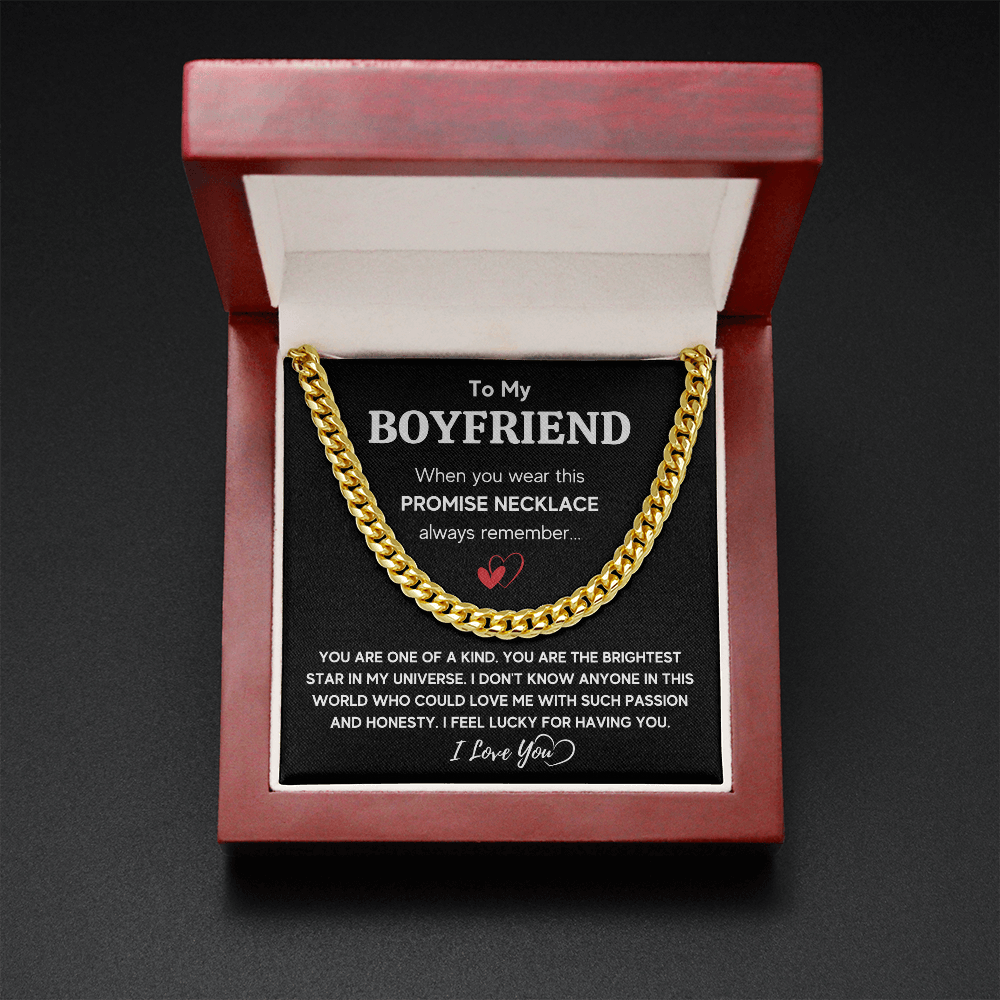 TO MY BOYFRIEND UNIVERSE CUBAN LINK CHAIN