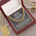 TO MY MAN ALL MY LASTS CUBAN LINK CHAIN