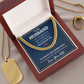TO MY HUSBAND PIECE CUBAN LINK CHAIN WY
