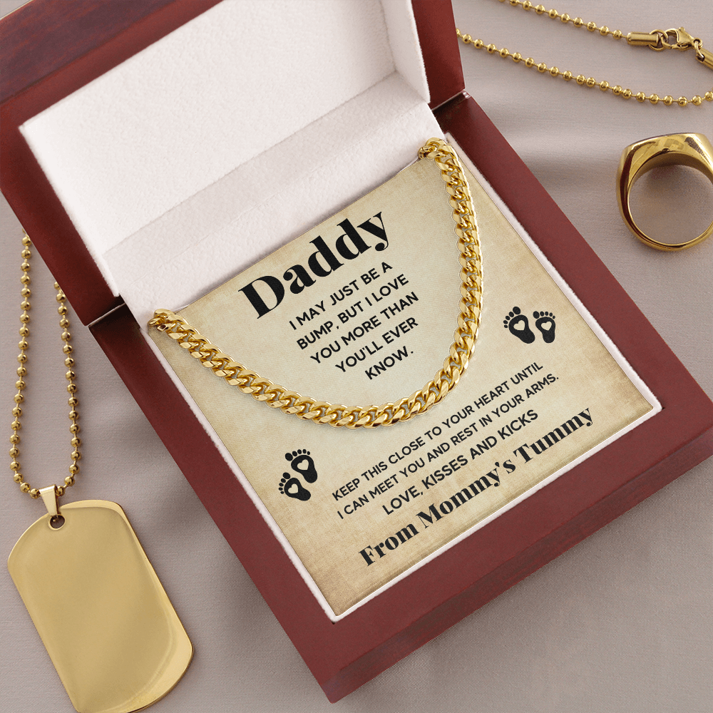 TO MY DADDY BUMP CUBAN LINK CHAIN