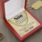 TO MY SON STAND TALL CUBAN LINK CHAIN WY