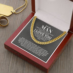 TO MY MAN ALL MY LASTS CUBAN LINK CHAIN