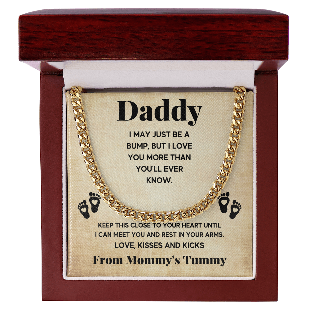TO MY DADDY BUMP CUBAN LINK CHAIN