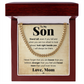 TO MY SON STAND TALL CUBAN LINK CHAIN WY
