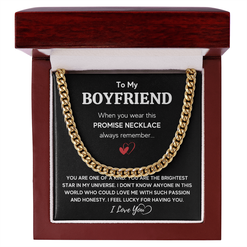TO MY BOYFRIEND UNIVERSE CUBAN LINK CHAIN