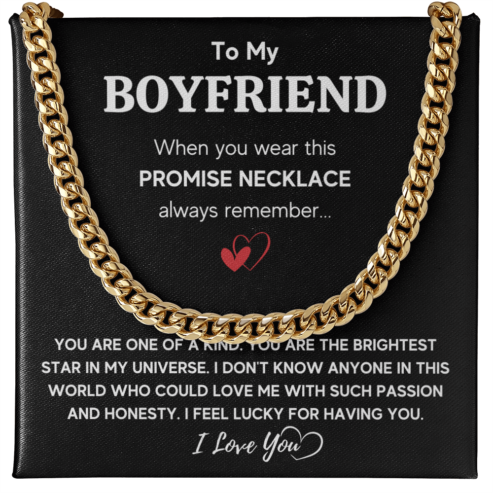 TO MY BOYFRIEND UNIVERSE CUBAN LINK CHAIN