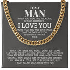 TO MY MAN ALL MY LASTS CUBAN LINK CHAIN