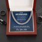 TO MY HUSBAND PIECE CUBAN LINK CHAIN WY