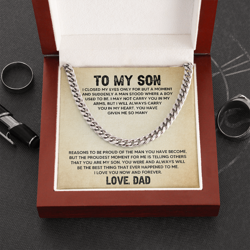 [Almost Sold Out] To My Son - Carry You - Cuban Link Chain