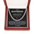 TO MY BOYFRIEND UNIVERSE CUBAN LINK CHAIN