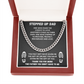 TO MY STEP DAD CUBAN LINK CHAIN