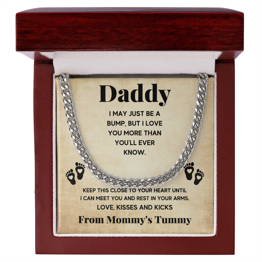 TO MY DADDY BUMP CUBAN LINK CHAIN